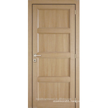 Unfinished interior oak veneered 4 panel composite wooden door